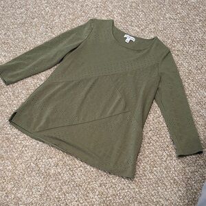 KIM ROGERS small scoop neck blouse